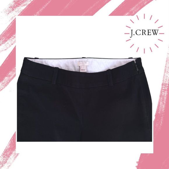 J.Crew Women's Sz. 0 Stretch City Fit Skinny Cropped Ankle Pants ~ Black ~ EUC - Picture 3 of 7